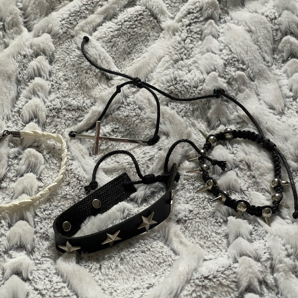 Emo Punk Bracelet Set